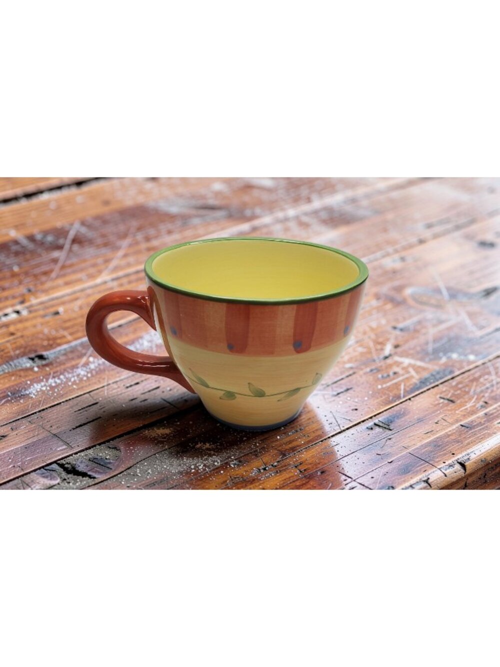 vintage platzgraff napoli hand painted large coffee mug 14oz.